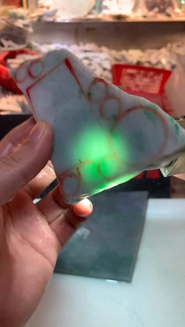 裸石翡翠0朗0翡翠珠宝606