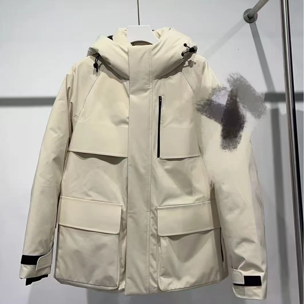 【设计师】新款拉链磁吸连帽羽绒服休闲时尚百搭冬季保暖户外