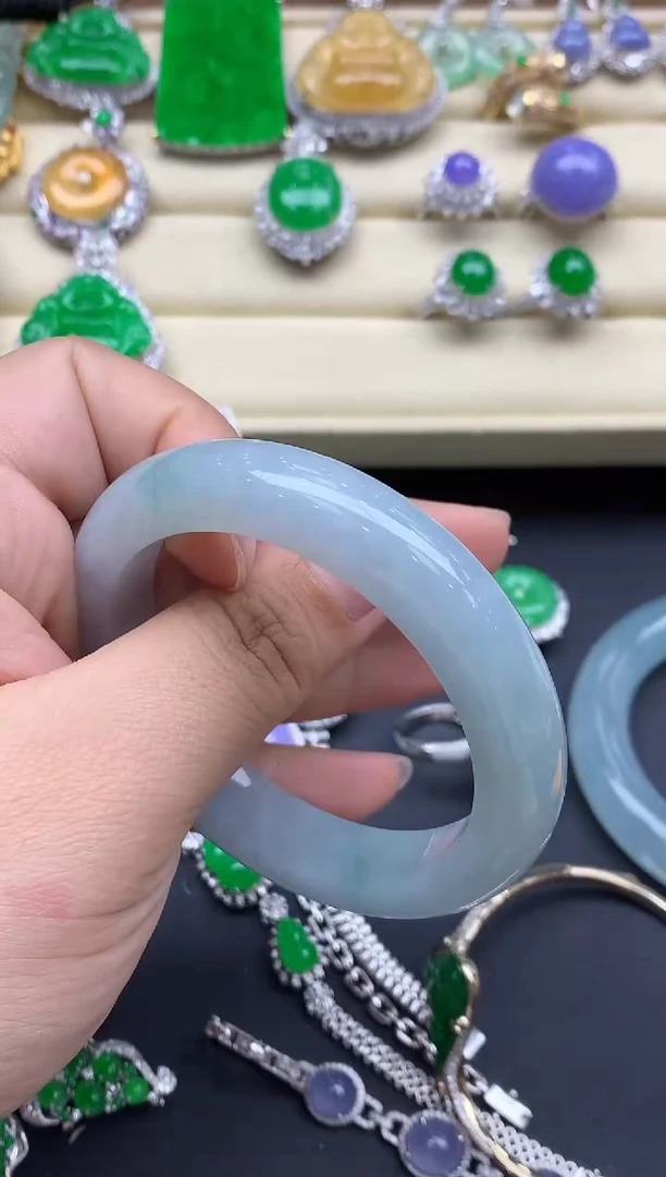 翡翠手镯未镶嵌339-春日珠宝