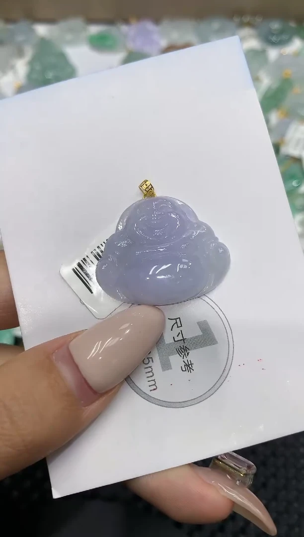 颈饰18K金镶嵌翡翠111111111111