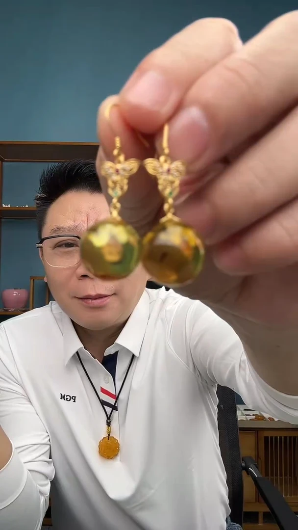 裸石琥珀未镶嵌1（有瑕介意勿拍）