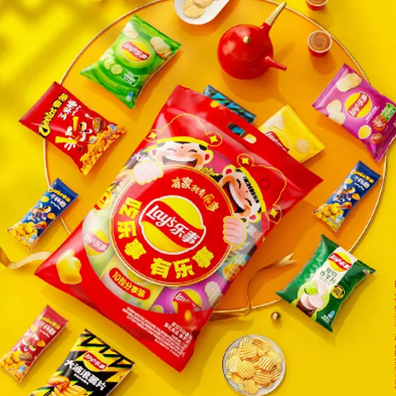 乐事原切薯片大礼包(10袋混合装)370g/包4504