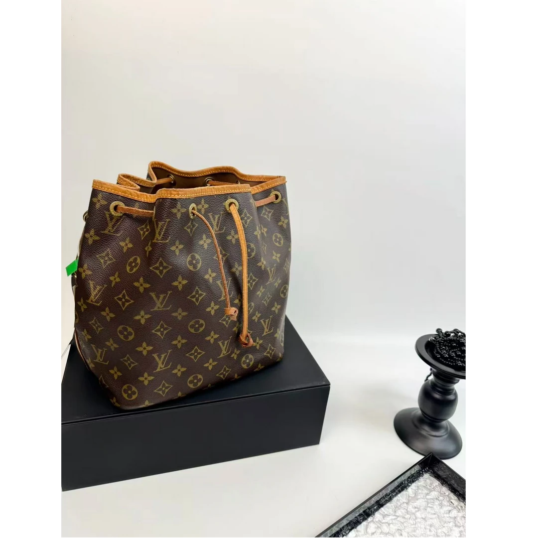 95新 LouisVuitton/路易威登 【小考拉】LV 老花水桶托特单肩包