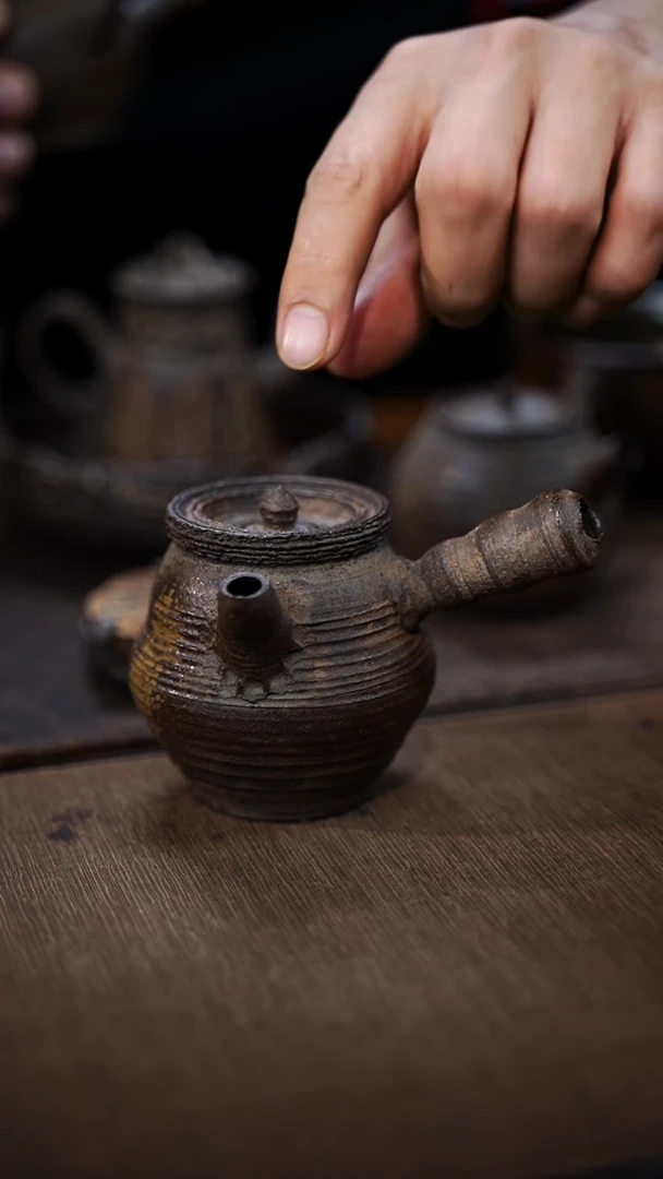 全手工制作  南蛮侧把壶