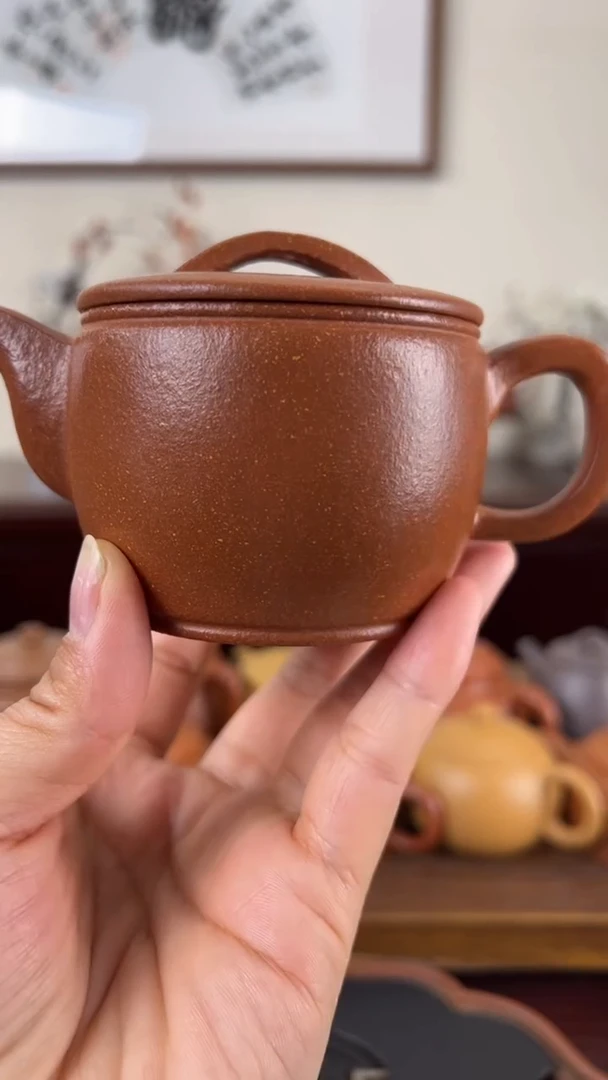 【闪购商品】紫砂茶壶黄降坡汉瓦壶150CC