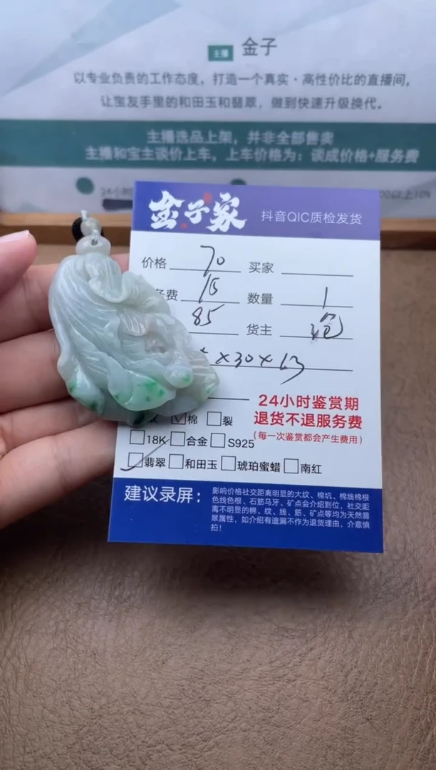 翡翠未镶嵌颈饰525552953