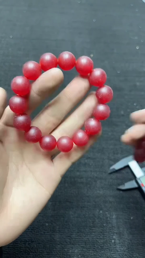 【闪购商品】硅化珊瑚手链未镶嵌精美手串52