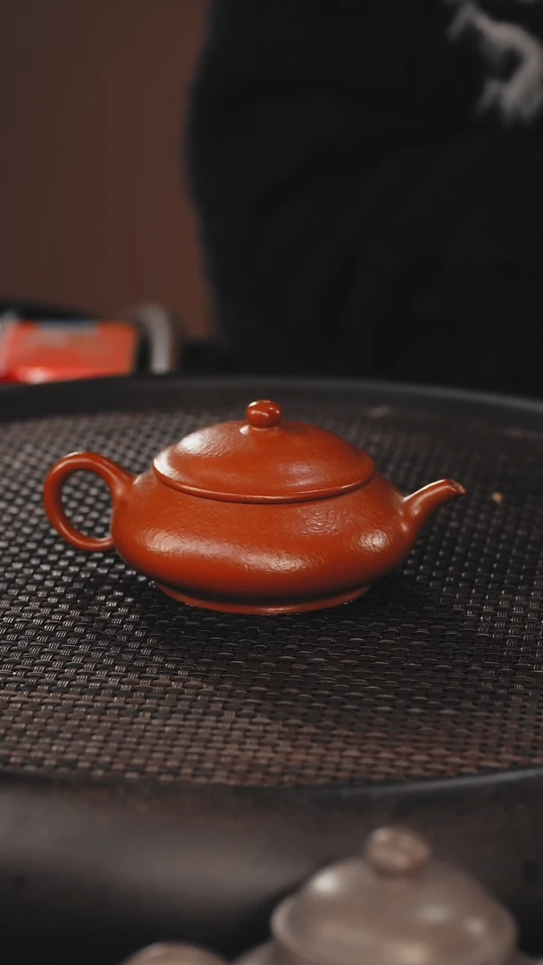茶壶紫砂明炉 朱泥