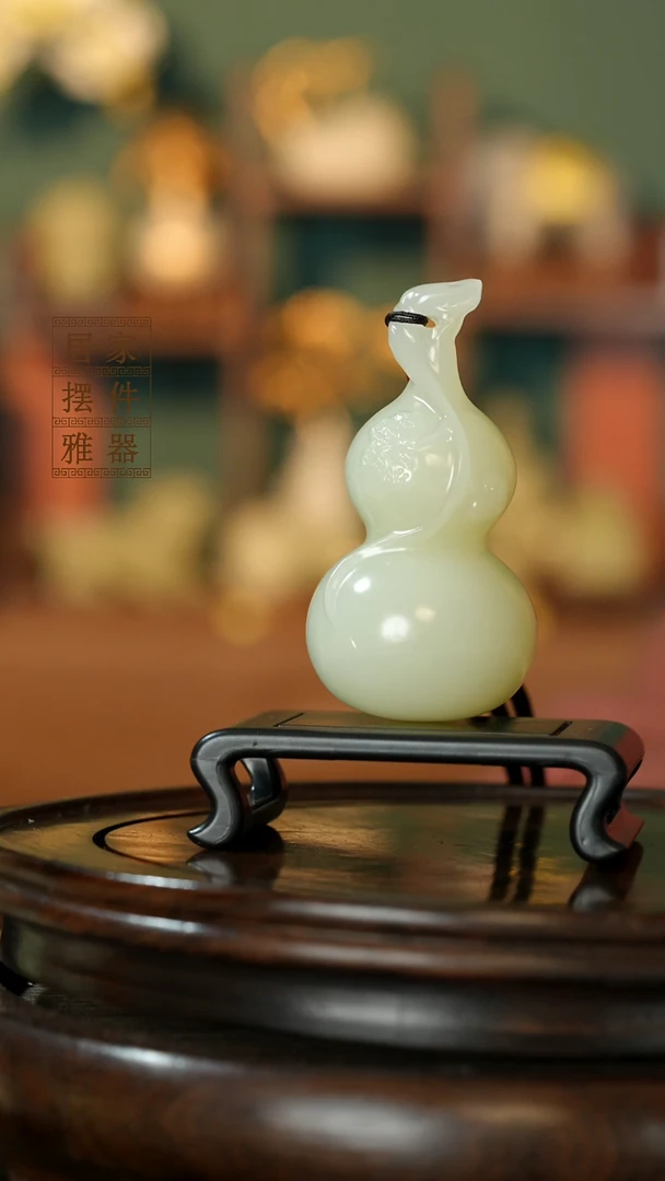 玉《大叶葫芦》摆件