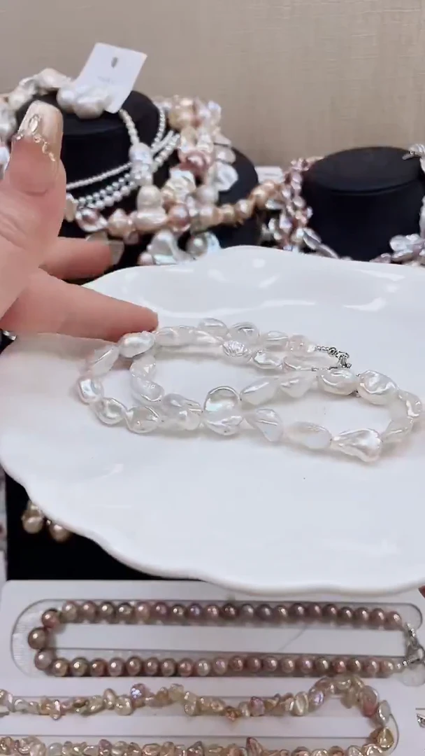 未镶嵌项链淡水珍珠【纯恬饰品】