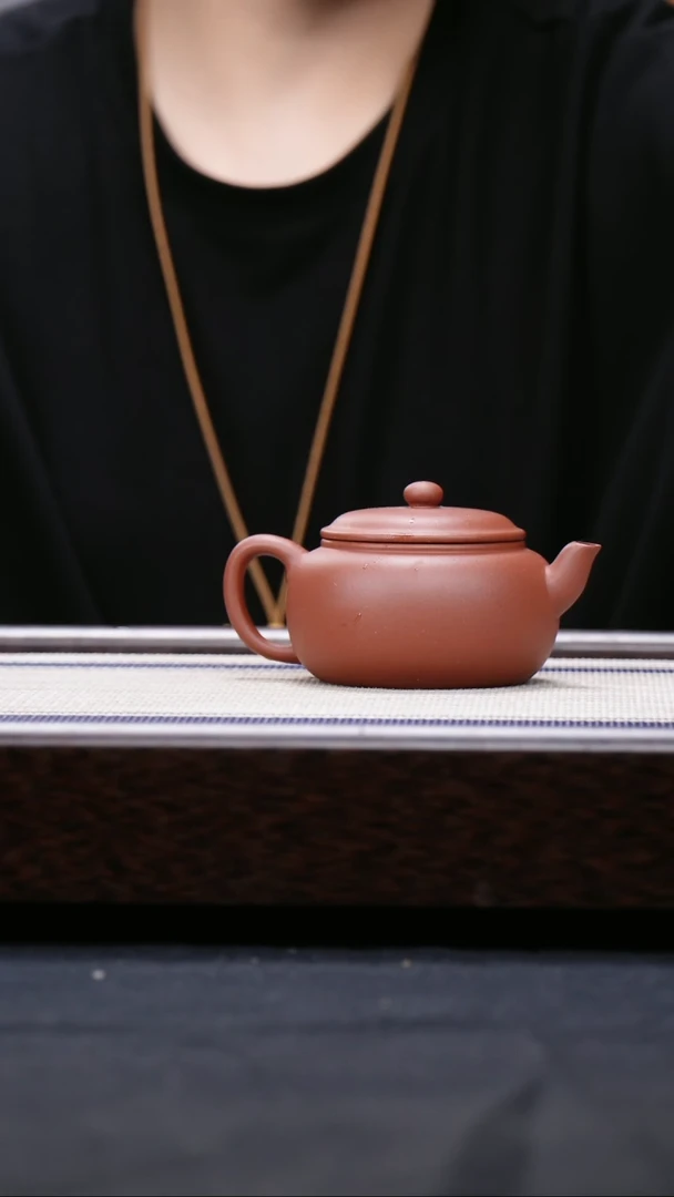 【闪购商品】紫砂茶壶青水紫泥 扁莲子