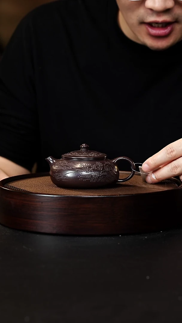 茶壶紫砂宜兴紫砂壶h02350