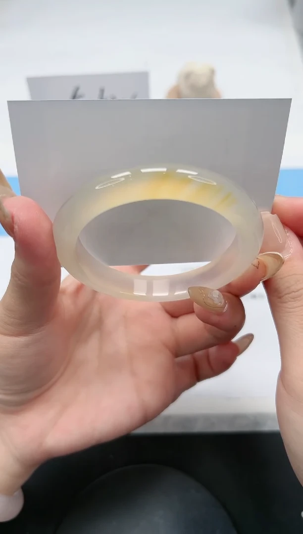 【闪购商品】玛瑙/玉髓手镯未镶嵌210/香槟55