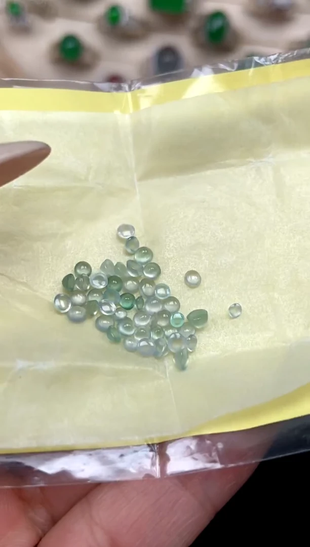 未镶嵌定制翡翠20天然缅甸A货翡翠蛋面