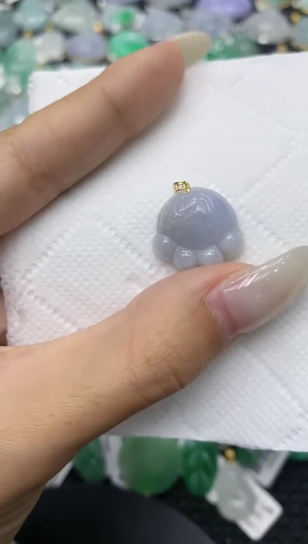 颈饰18K金镶嵌翡翠11111111111