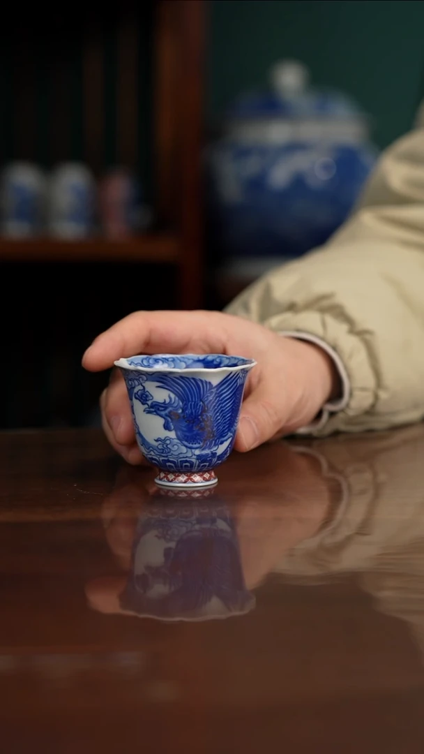自成堂柴窑 凤杯