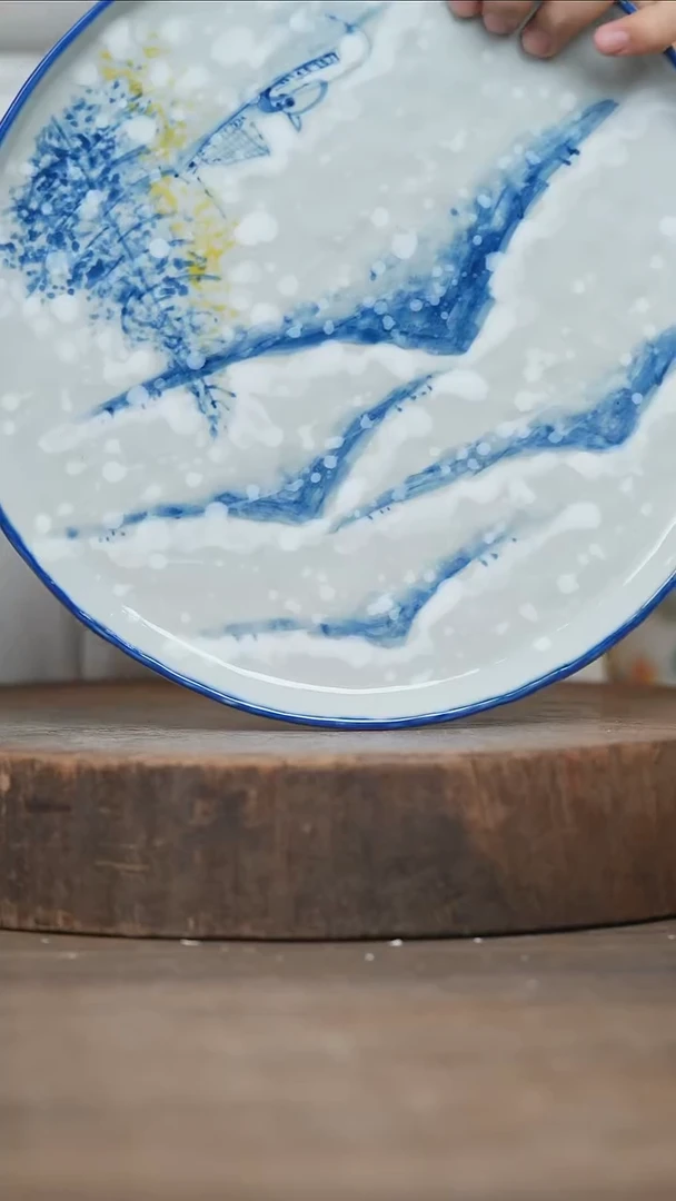 瓷片景德镇高温釉下彩（食品级）