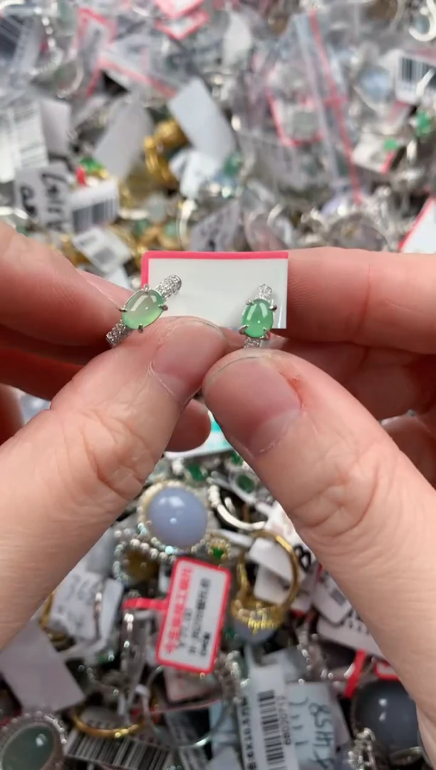 银S925镶嵌戒指翡翠11-11-11----7