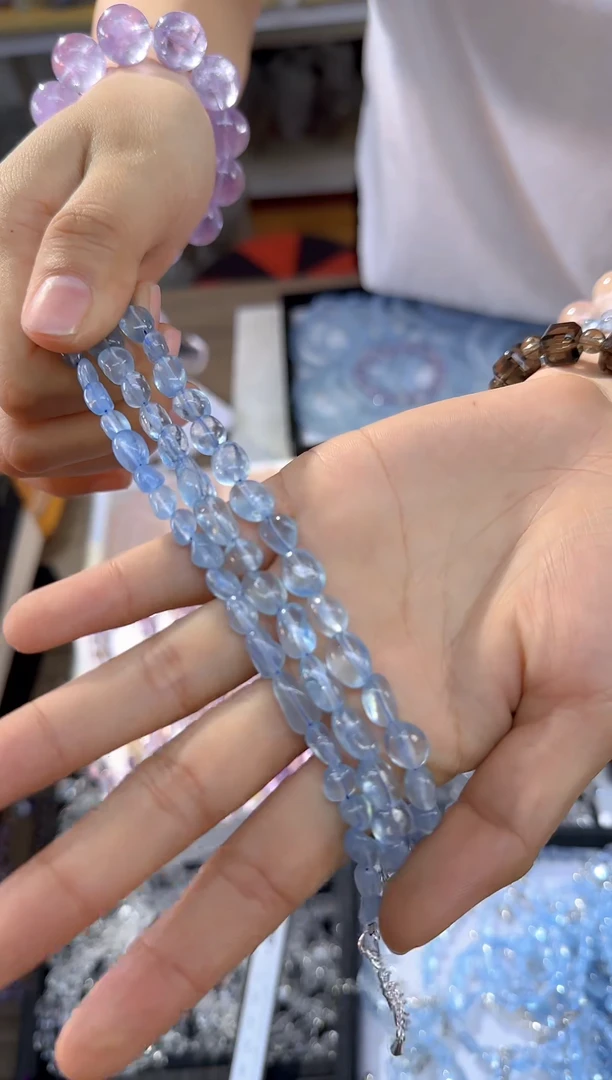 【闪购商品】海蓝宝石手串合金267/多样性发其一/卡