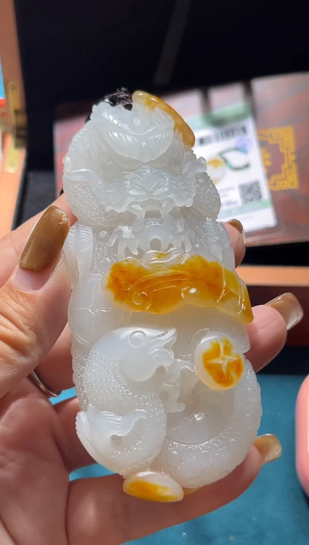 未镶嵌和田玉挂件葱**菜1