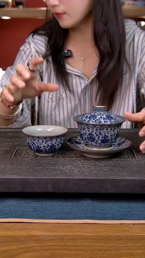 简装家用款2件套 老陶泥开片纹陶瓷茶具