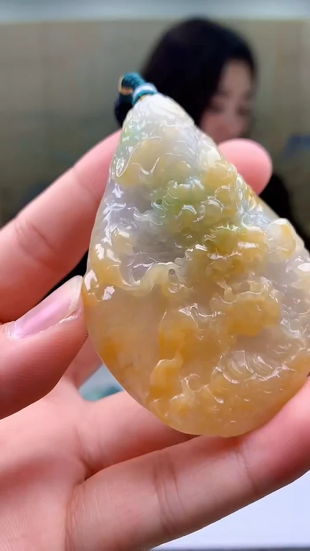 【闪购商品】定制翡翠未镶嵌4829bb-毛货挂件104