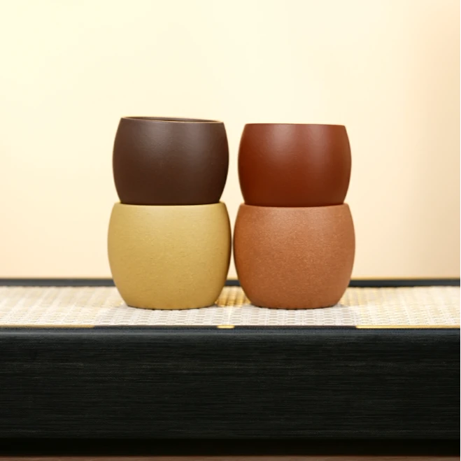 赵掌柜紫砂  四色浮力杯 套组