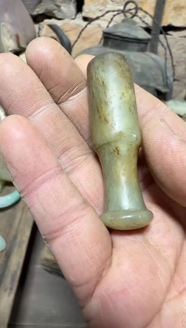 未镶嵌岫岩河磨玉（透闪石质玉）挂件玉器555555