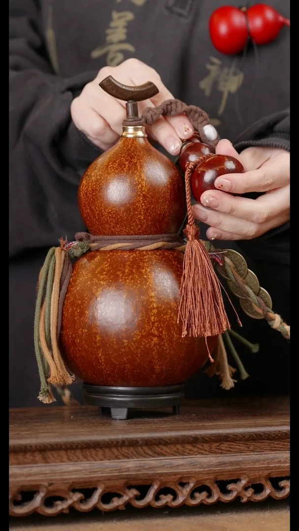 134号精品天然大漆酒葫芦一物一拍~