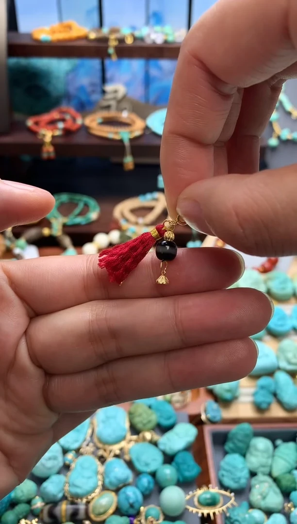 银S925镶嵌颈饰玛瑙/玉髓玛瑙挂件滴流