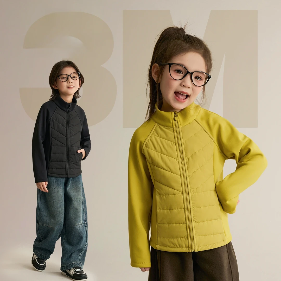 女童夹棉外套2025新款秋冬款豆腐奶包校服神器宝宝内搭外穿轻薄潮