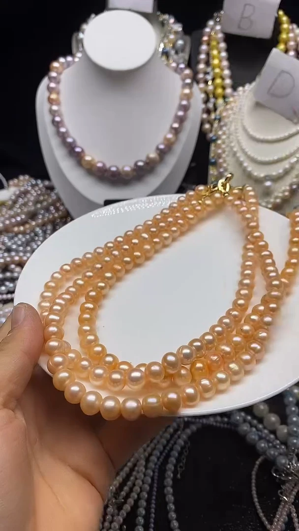 淡水珍珠未镶嵌颈饰多人