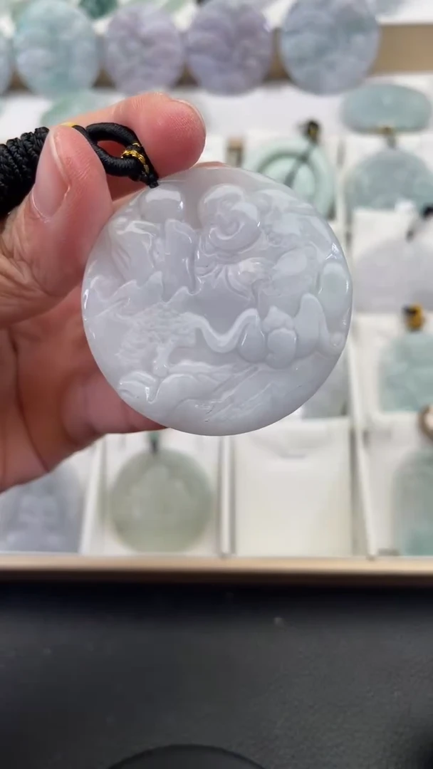 颈饰未镶嵌翡翠天然缅甸翡翠A货427