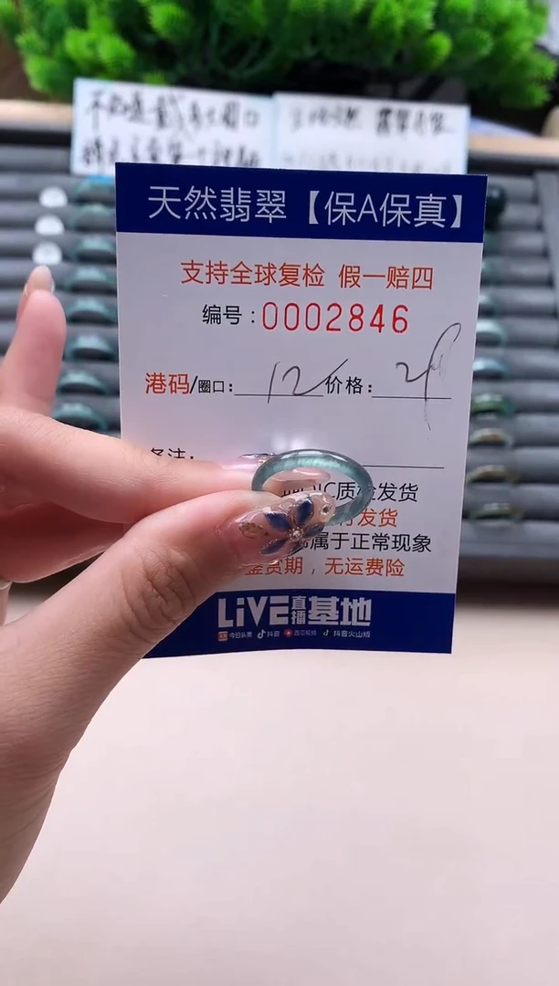 未镶嵌戒指翡翠天然  2846
