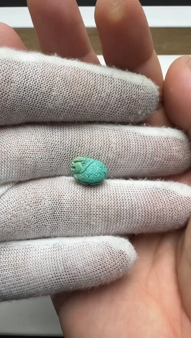 绿松石未镶嵌龙龟左右9高8.8长12.5