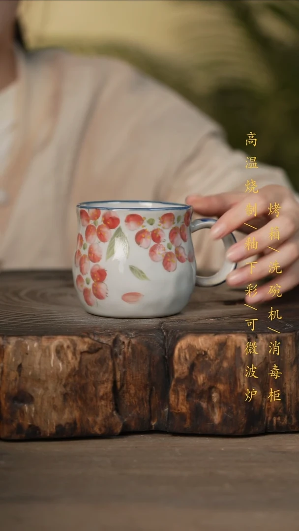 瓷片景德镇高温釉下彩可微波烤箱洗碗机