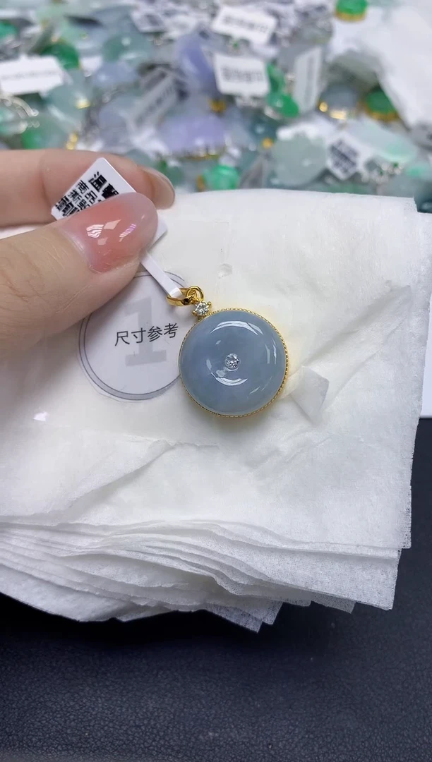 颈饰未镶嵌翡翠天然缅甸翡翠A货多样性发一件