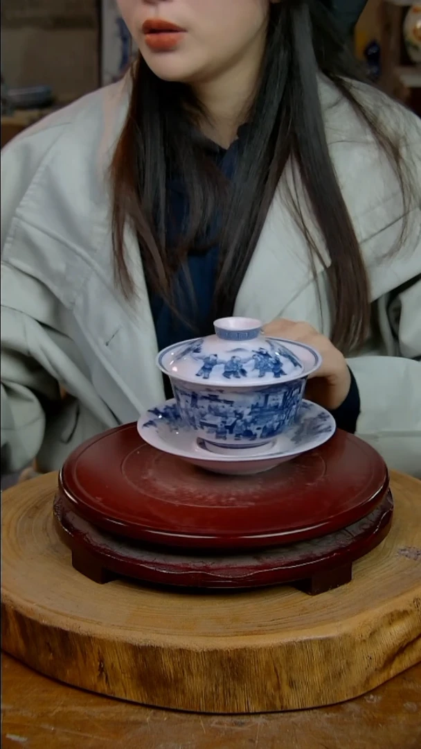 摆件陶景德镇陶瓷摆件稀土童子三才