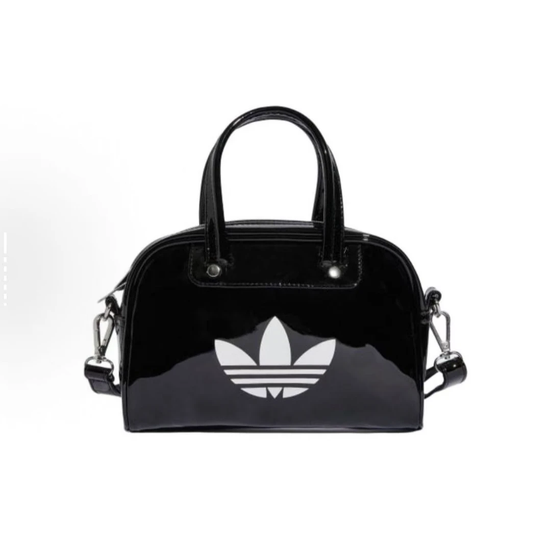 adidas Adicolor铆钉闪亮三叶草保龄球包手提包男女同款JX0247