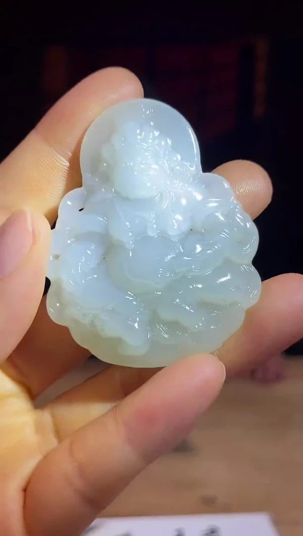 和田玉未镶嵌颈饰d481