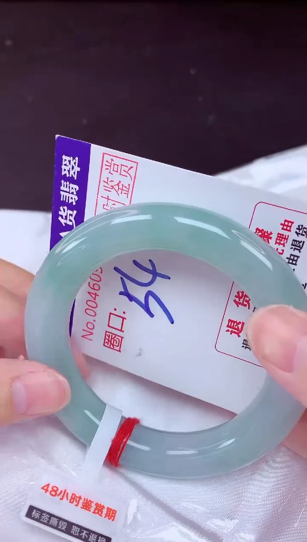 未镶嵌手镯翡翠54（48小时鉴赏期 ）