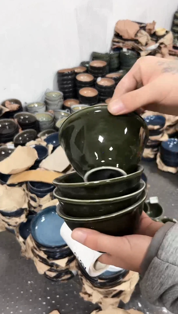 瓷片a815碗4个外贸微瑕