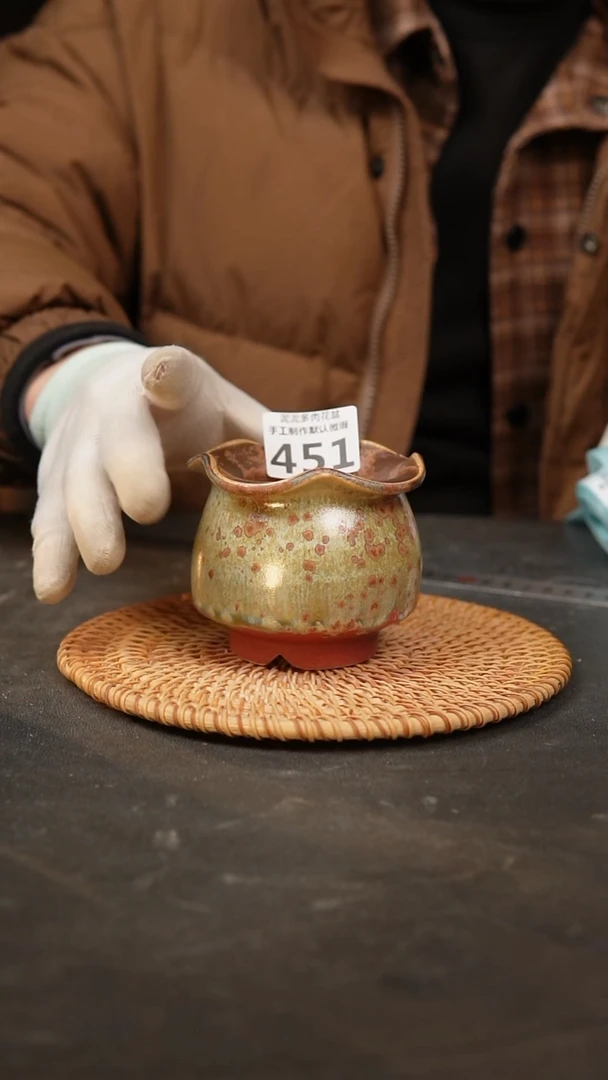 【闪购商品】瓷片景德镇手工花盆