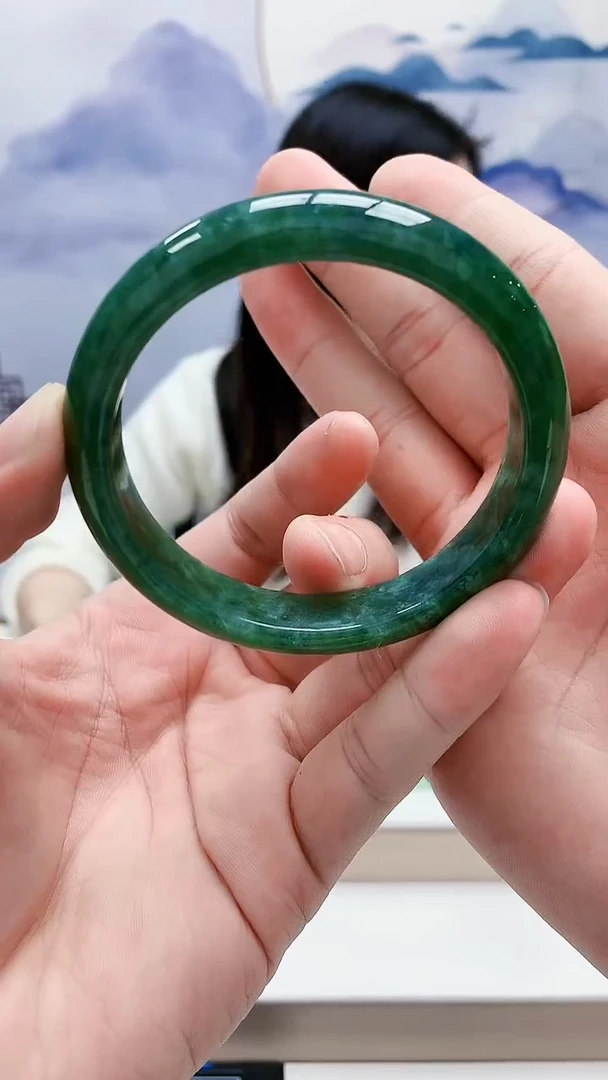 未镶嵌定制翡翠4852bb-毛货手镯16