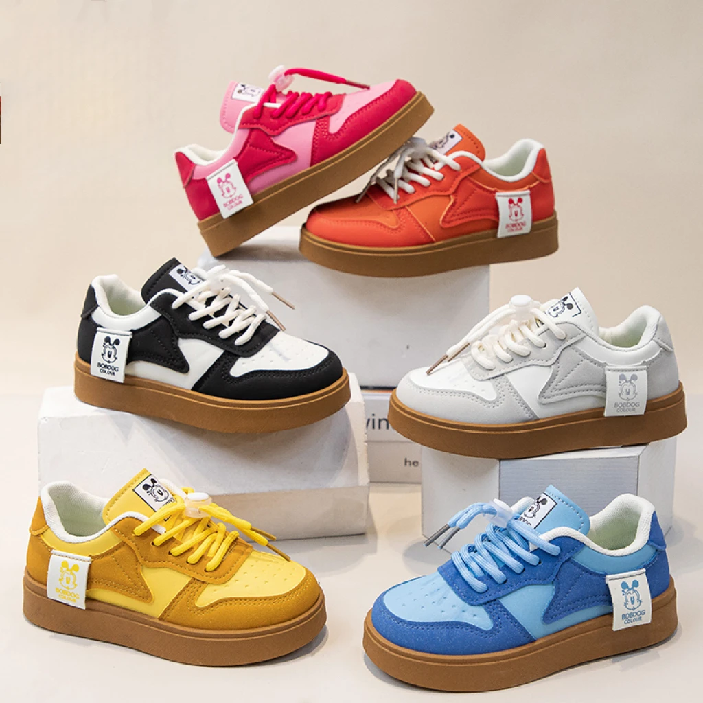 儿童春季男女童软底板鞋中大童休闲百搭软底透气德训鞋5080