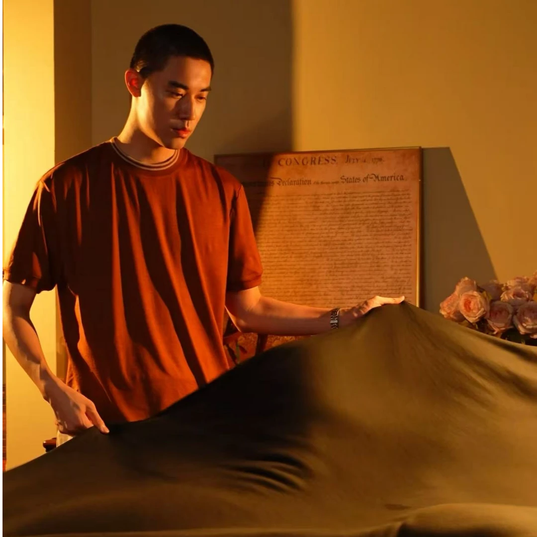 ApexZe私服【国王的礼物】14.5微米180支美丽诺极细28针精纺羊毛T恤