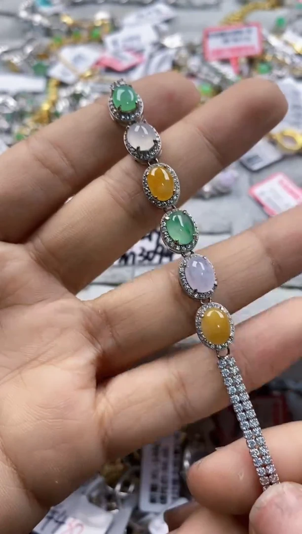 银S925镶嵌戒指翡翠131313----5