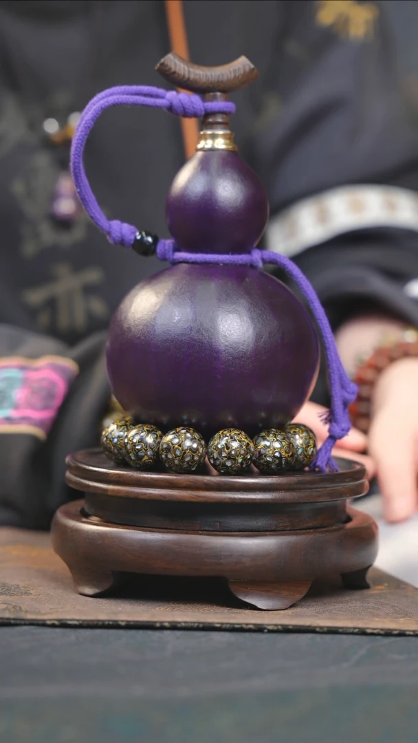 【闪购商品】YH234大漆酒葫芦不包手串及旋转底座