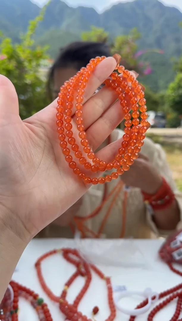 未镶嵌珠串南红玛瑙多样发其一/6/20250801999