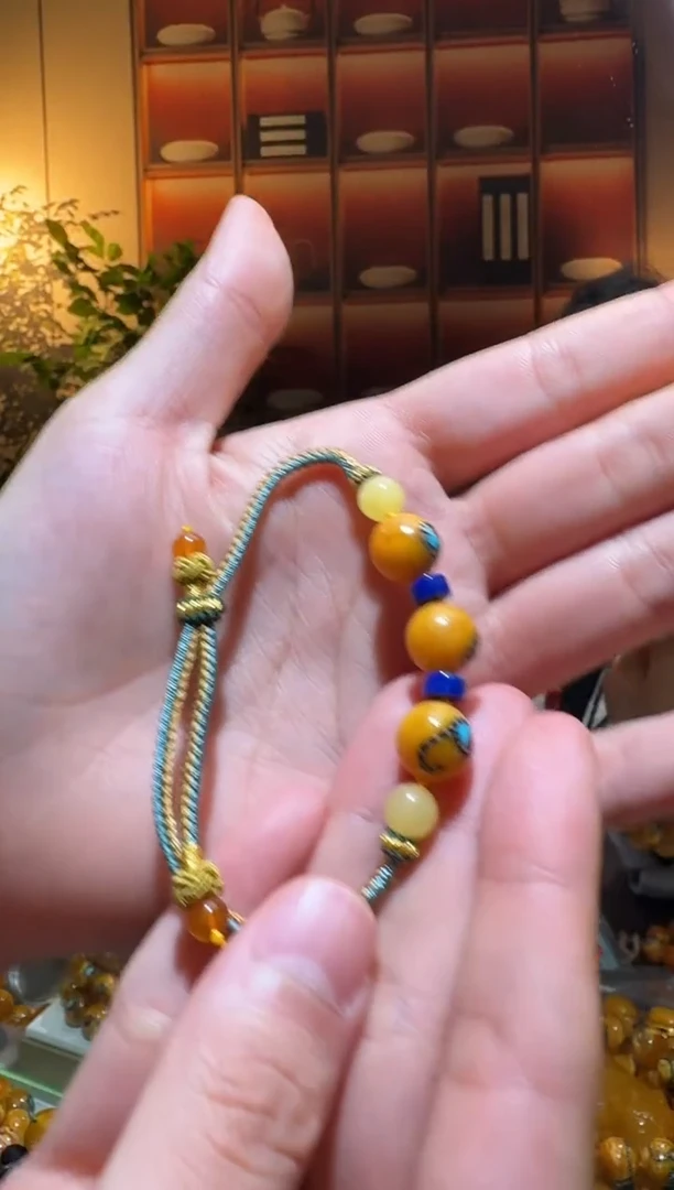 蜜蜡颈饰未镶嵌161天然蜜蜡珠宝奇石